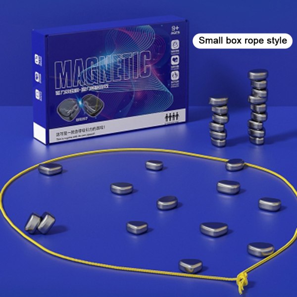 Magnetisk effekt for barn sjakkbrettspill for to blue Rope style