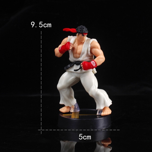 Anime Action Figur PVC Toys og Street Fighter Game Dolls Room D Red One Size