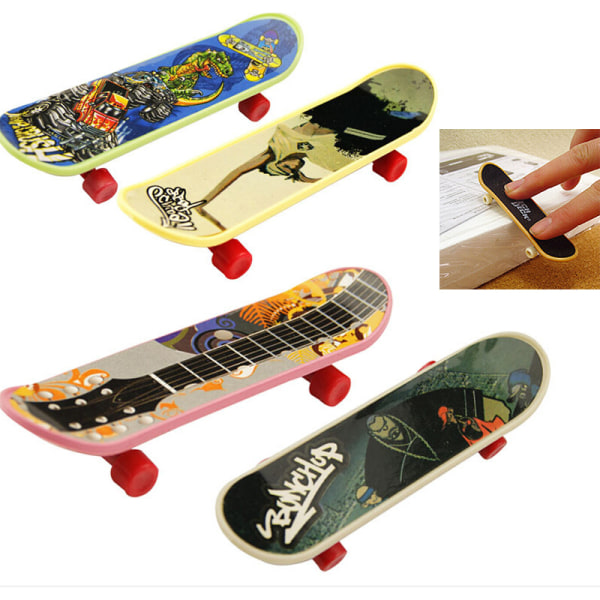 1X Mini Finger Board Skateboard Nyhet Barn Gutter Jenter Leke Gif