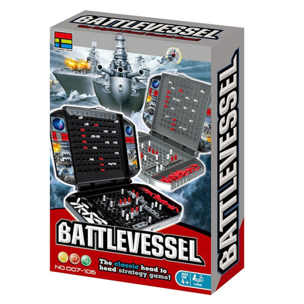 Battleship Den klassiska sjöstridsstrategin Brädspelstavla Color one size