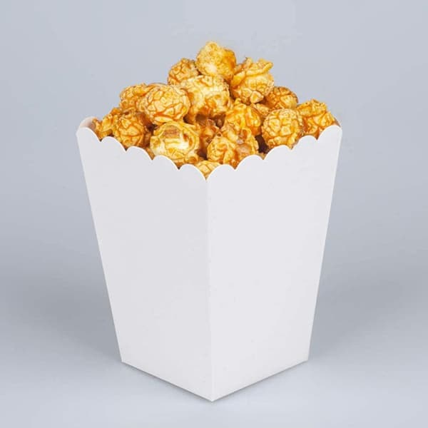 10 stk Popcorn Snackboks Engangs Snackbeholdere Papir Elegant Black