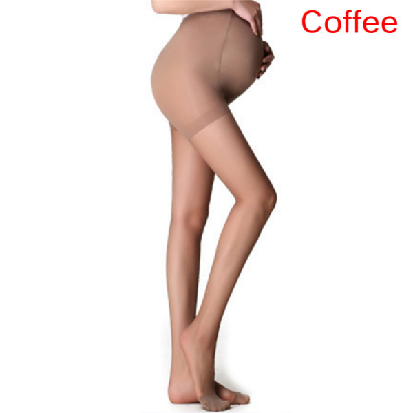 Gravidstrumpbyxor Strumpbyxor Sexiga gravida kvinnor Elastiska Strumpbyxor Coffee one size