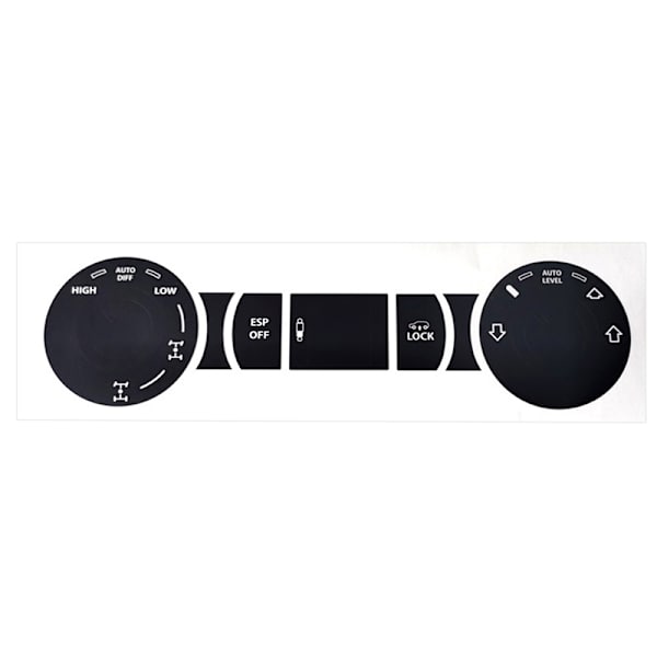8ST Set Bil Matt Svart Sliten Button Repair Kit Stickers For To Black 8pcs set