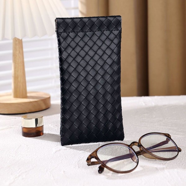 Vevde briller Oppbevaringsveske Brillepose Solbriller Box Eyewear Black onesize