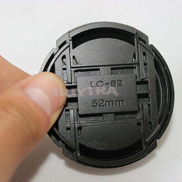 52 mm Center Knib Snap On Front Cap Til Sony Canon Nikon Lens F