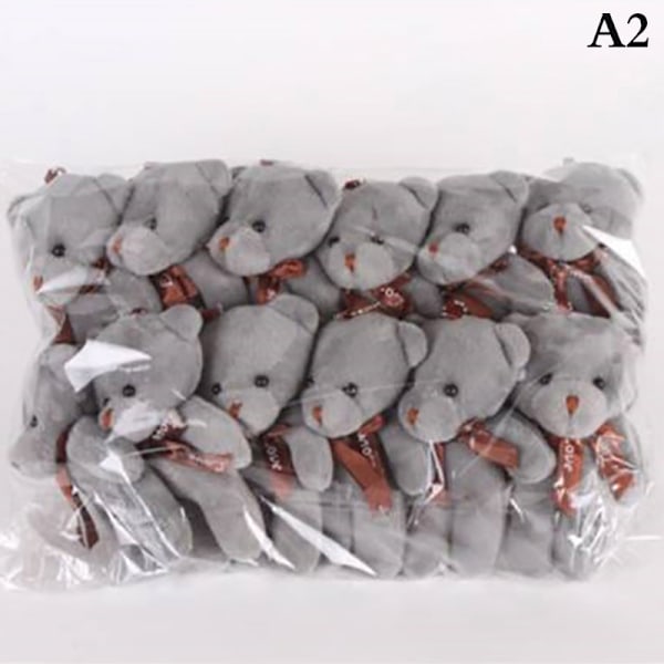 12 kpl/setti Pehmeitä Täytettyjä Karhu Nalleleluja Mini Teddy Karhu Nuket A9