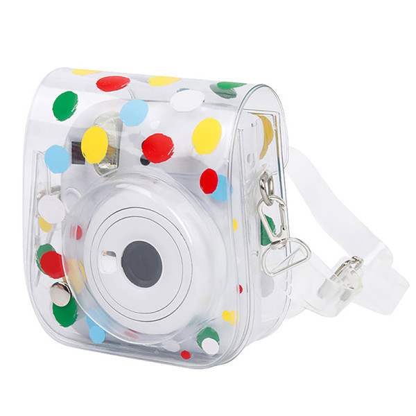 For Instax Mini 12/11 Polaroid Instant Camera Case PVC Trave Pr Transparent 1