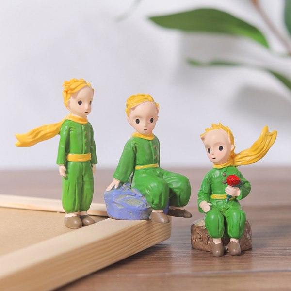 1st The Little Prince Action Figur Resin Figurine Doll Home De Green 1#