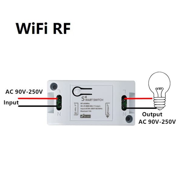 1st Smart Switch Timer DIY Trådlös Switch Röststyrning Smart White One Size