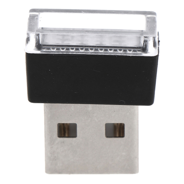 USB LED bilinredningsljusremsa Flexibelt Neon Atmosphere Tube Red
