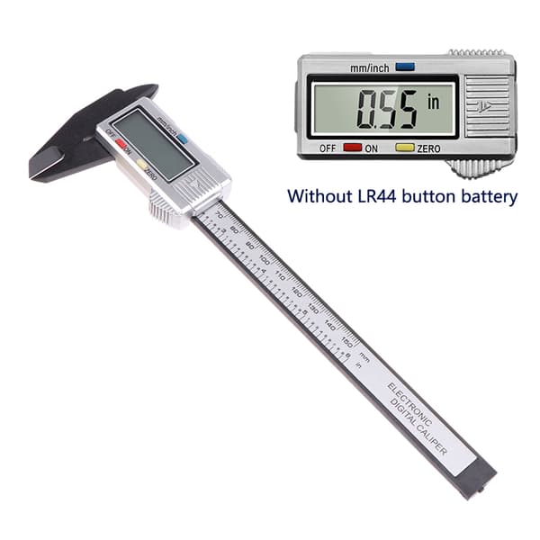 150mm Elektronisk Digital Caliper Carbon Fiber Dial Vernier Cali onesize