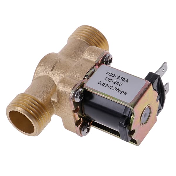 G1/2'' Elektrisk magnetventil i messing DC 12v 24v AC220v for Sola DC24V DC24V
