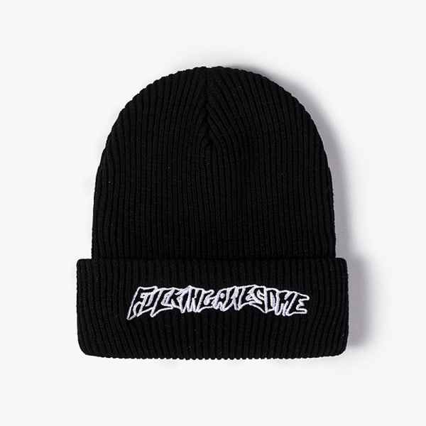 Mode Jävla Fantastisk vinter Hip-hop stickad mössa Casual Ha Black OneSize