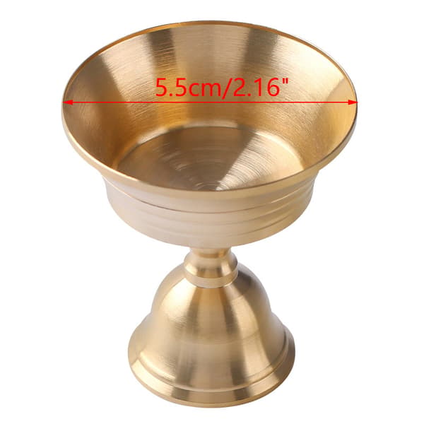 1 STK Lysestaker Kobber Smørlampeholder Lang Lampe Lysestake M