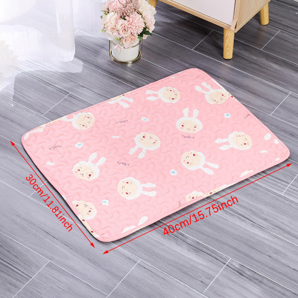 Vaskbar Pet Pee Pad Pet bleiematte Gjenbrukbare matter for hunder Style 4 30*40cm