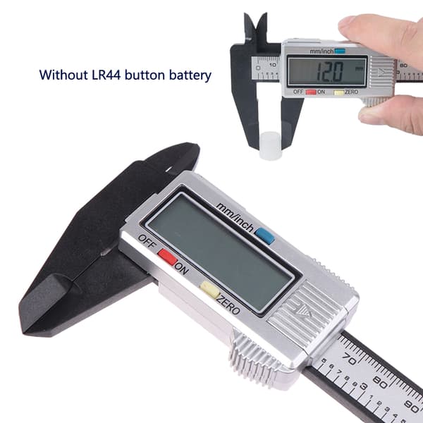 150mm Elektronisk Digital Caliper Carbon Fiber Dial Vernier Cali onesize