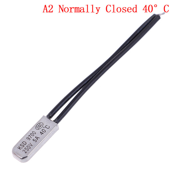 1st KSD9700 temperaturbrytare termostatskydd normalt kl Black Normally Closed 40°C