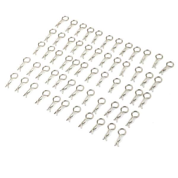 100 stk. rustfrit stål kropsclips Pin Shell til 1/10 1/16 RC HS 0 1
