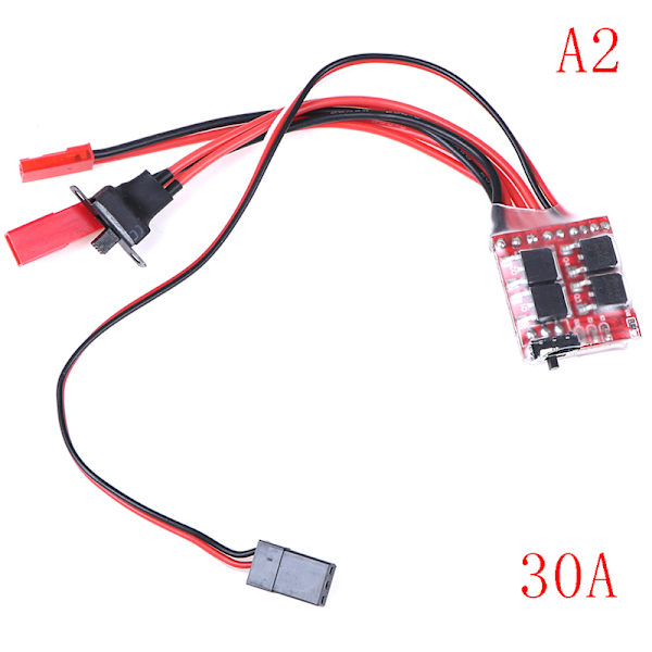 20A ESC 30A ESC Motorhastighet RC ESC 2KHz Framåtbakåtborste B Multicolor 30A