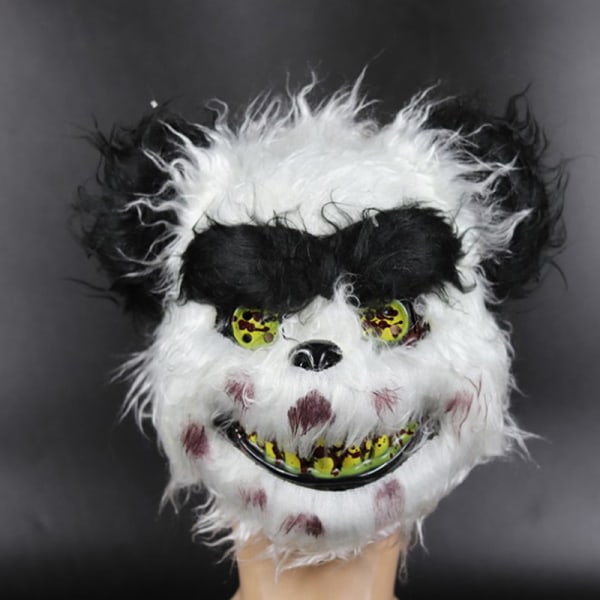 Halloween Mask Bloody Killer Mask Teddy Bear Plush Cosplay Ho A onesize