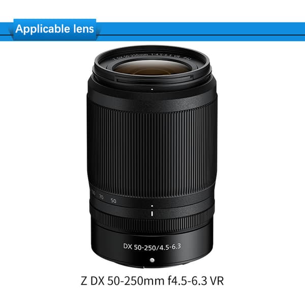 Velegnet til Nikon HB-90A hætte 50-250 mm objektiv Micro Single Camer Black OneSize