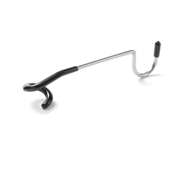 Camping Light Pole Hook Ruostumaton teräs Telttatanko Lampun koukku Mul Black 5PCS