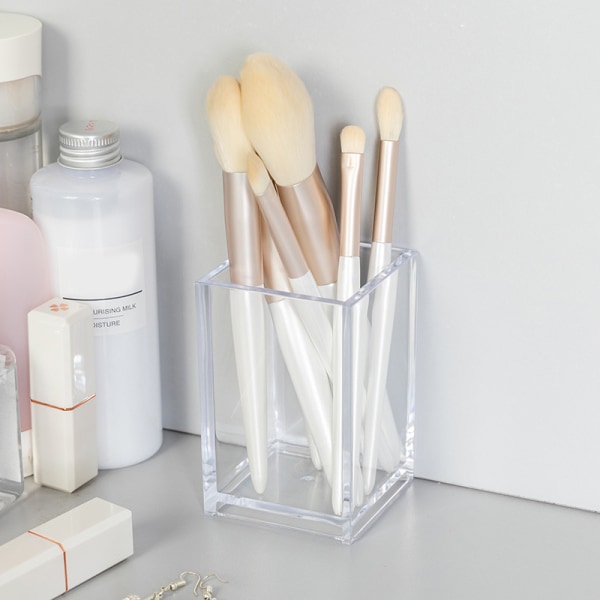Sminkborstehållare Kosmetika Förvaringslåda Hållare Desktop Organi onesize