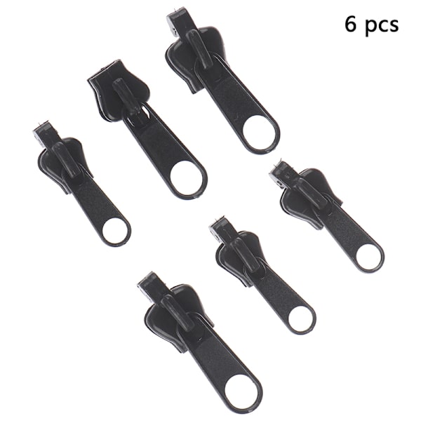 6Pack Instant Fix Zipper Repair Kit Replacement Zip Slider DIY A one size