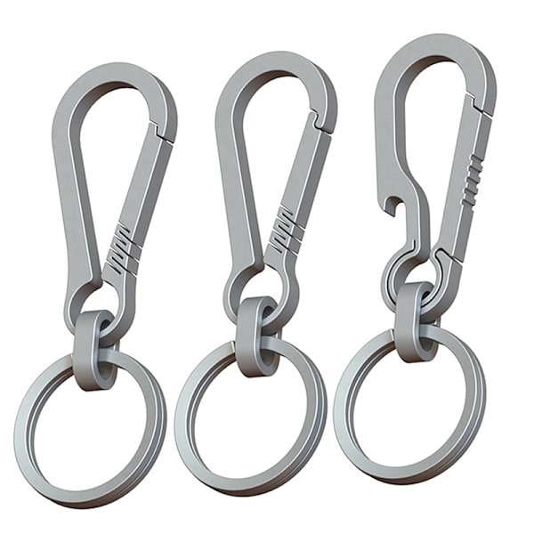 Titanium Spænder Udendørs Værktøj Titanium Legering nøglering Tiranium Silver 80cm