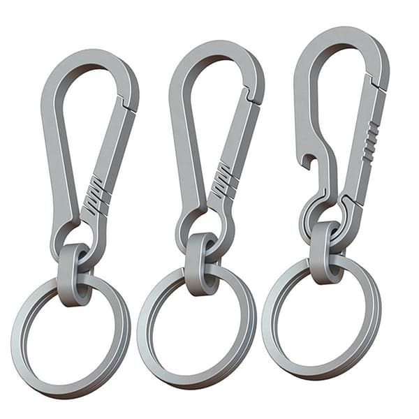 Titanspenner Utendørsverktøy Titanium Legering nøkkelring Tiranium Silver 80cm