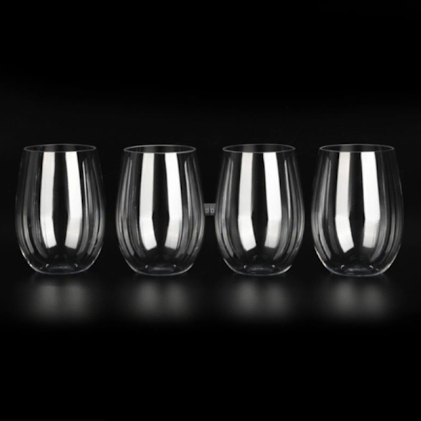 4 st Okrossbara vinglas Splittringssäkra Plastglassäker A 4PCS