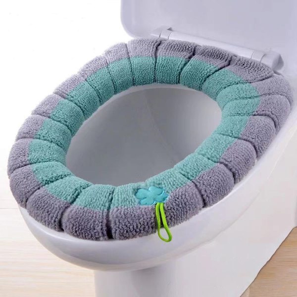 1 kpl Kylpyhuoneen wc-istuimen cover Pehmeä lämpimämpi pestävä cover Color B