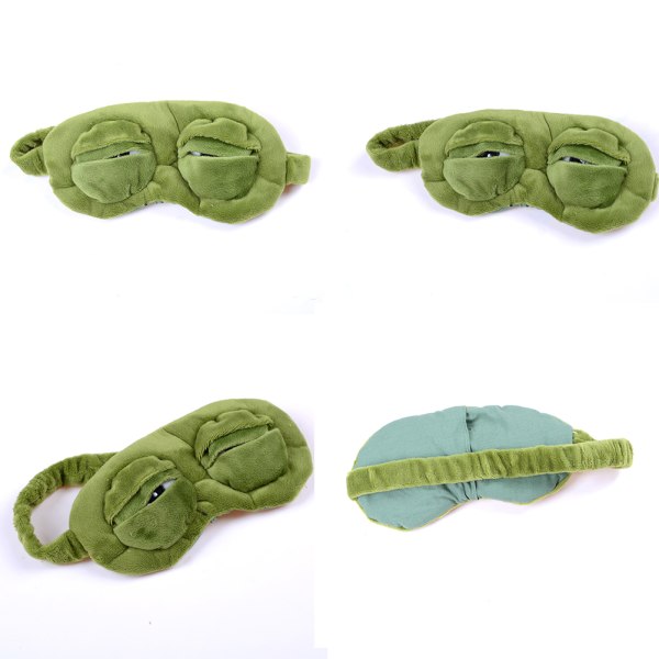 3kpl Sammakko Surullinen sammakko 3D Silmämaski Cover Sleeping Funny Rest Sleep Green 3pcs