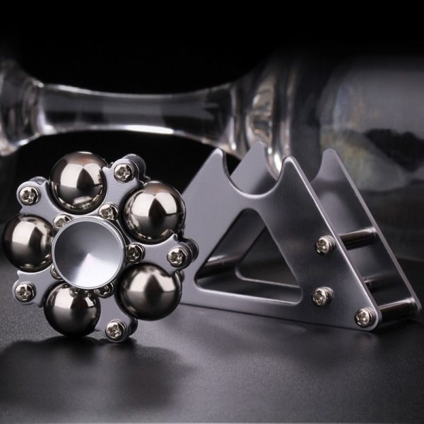 Uusi Metal Spinner Antistress Hand Adult Toy Reliever Lelu Gyrosc Silver one size