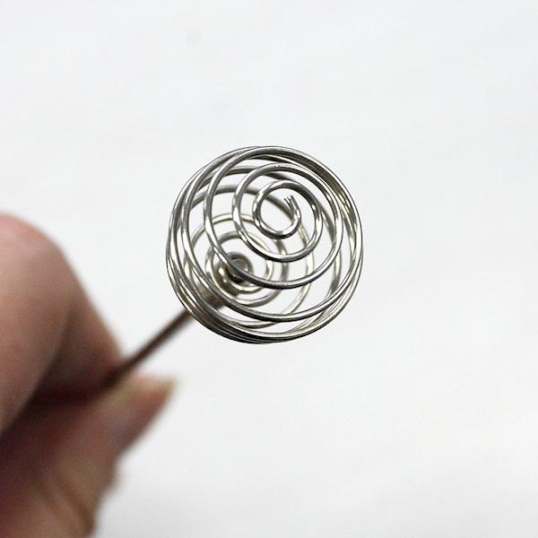 Rustfritt stål Honey Dipper Swizzle Spoon Stick Egg Beater Mix