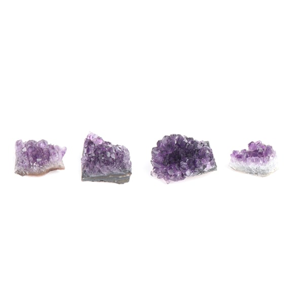 Natural Ametist Cluster Quartz Crystal Mineral Specimen Healin Medium