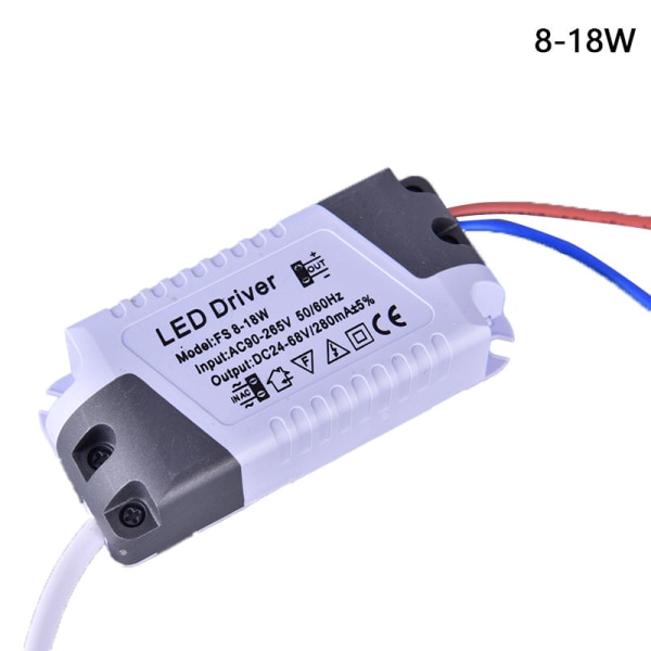 2 stk LED-driver 8/12/15/18/21W Strømforsyning Dimbar Transform White 8-18W