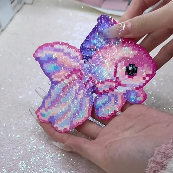 6 ark Flash Strykestoff for Smelteperler Gjenbrukbart Varmebestandig A4