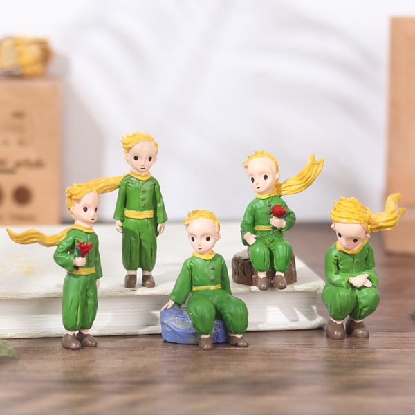 1st The Little Prince Action Figur Resin Figurine Doll Home De Green 1#