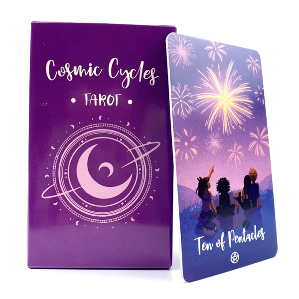 Kosmiske sykluser Tarot 2. tarotkort Profeti Spådomsfamilie P Multicolor one size