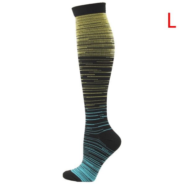 Stocking Gradient Compression Mixed Color Pressure Mid-tubeSpor A2 ONESIZE