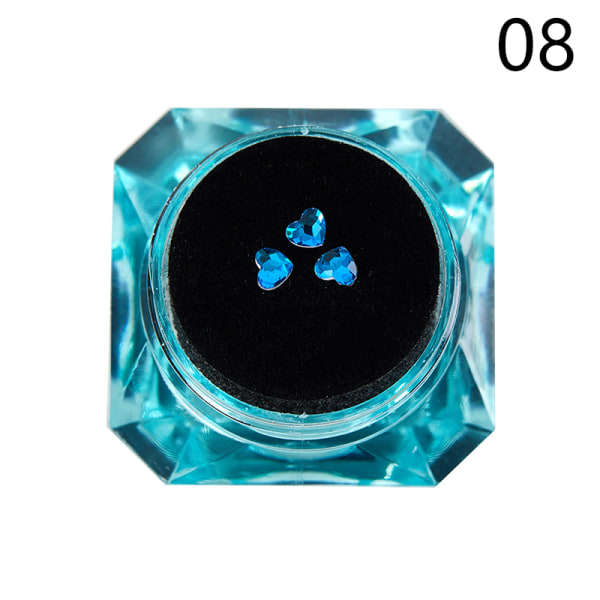 3 Stk/Eske Tann Krystall Diamond Ornament Protes Akryl Dekor Blue 8