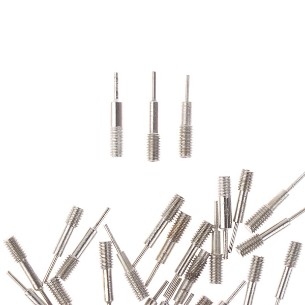 50Pc Reservestifter Ure Reparationsværktøj Pins Urbåndsrem Link silver One Size