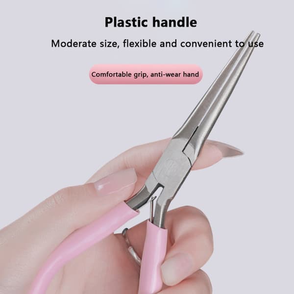 Remover Nail Shaping Clip Crystal Nail Specialformad pincett Pink onesize