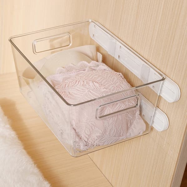 2st Bins Pull Out Rail DIY Låda Organizers Slides för Cabine 2PCS
