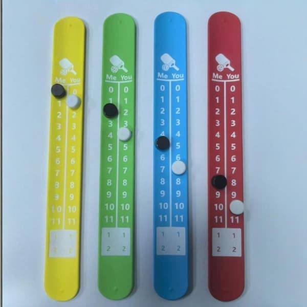 4 stk. Pickleball Scorekeeper Armbånd Quick-Score Playback Des 4pcs