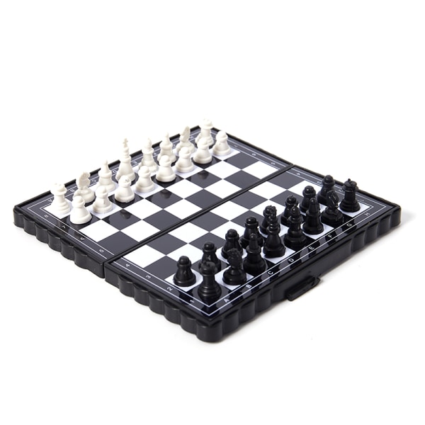 32kpl Mini Set Taittuva muovinen shakkilauta kotiin ulkona Po A one size