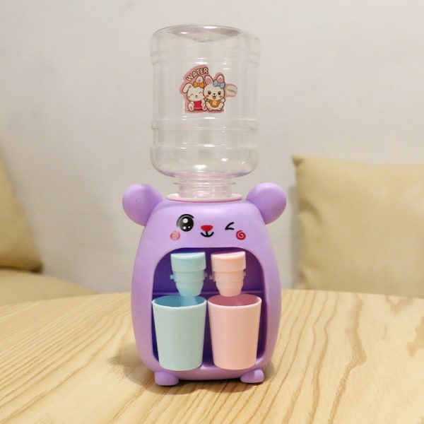 Mini vattendispenser för barn Barn Present e Simulation Cartoo Purple One Size