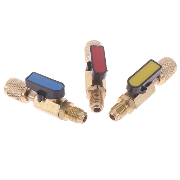 1/4" hann til 1/4" hunn SAE rett kuleventil AC Lading Fo one size