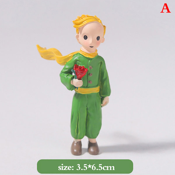 1 Stk Den Lille Prins Action Figur Resin Figur Doll Home De Green 1#